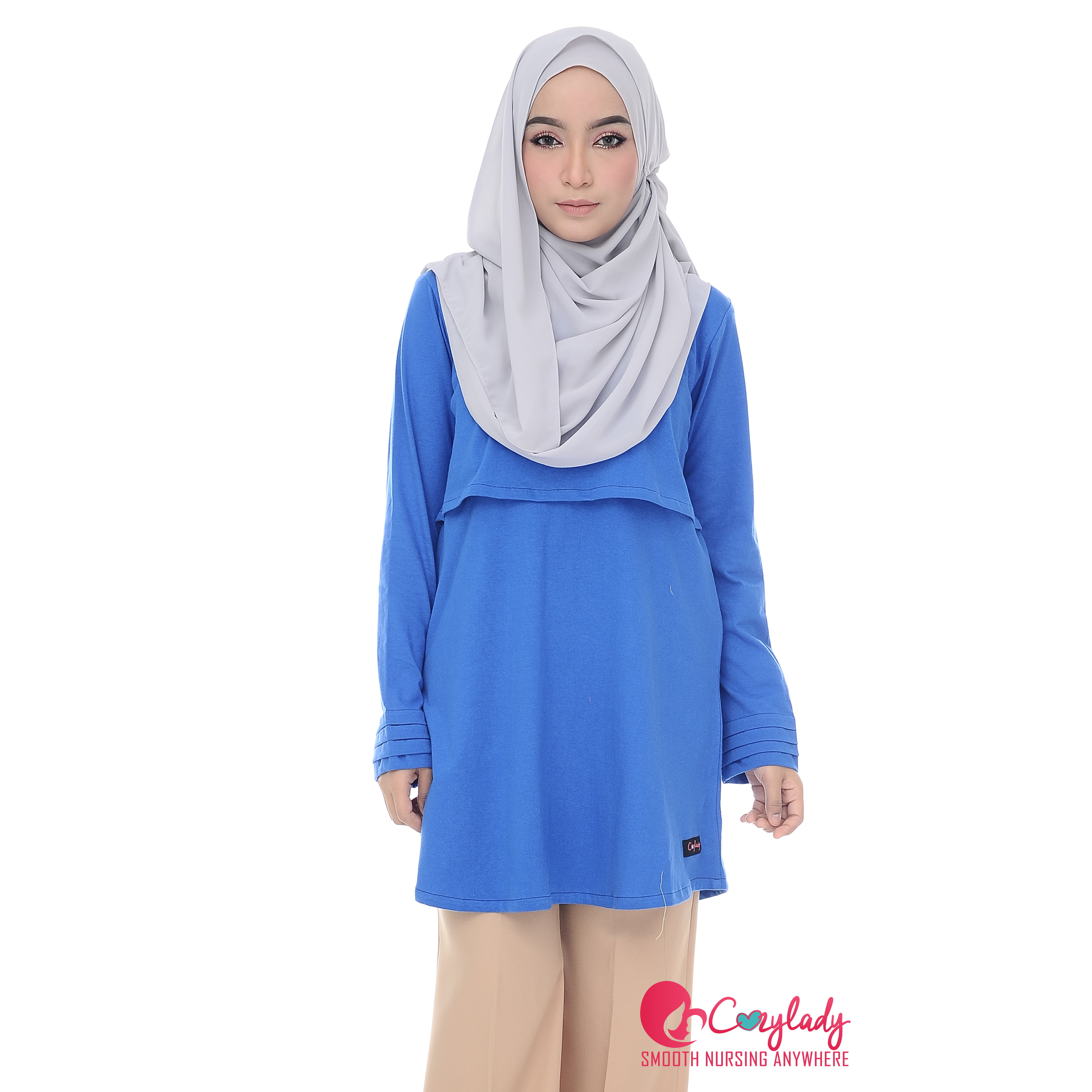 blouse jeans muslimah