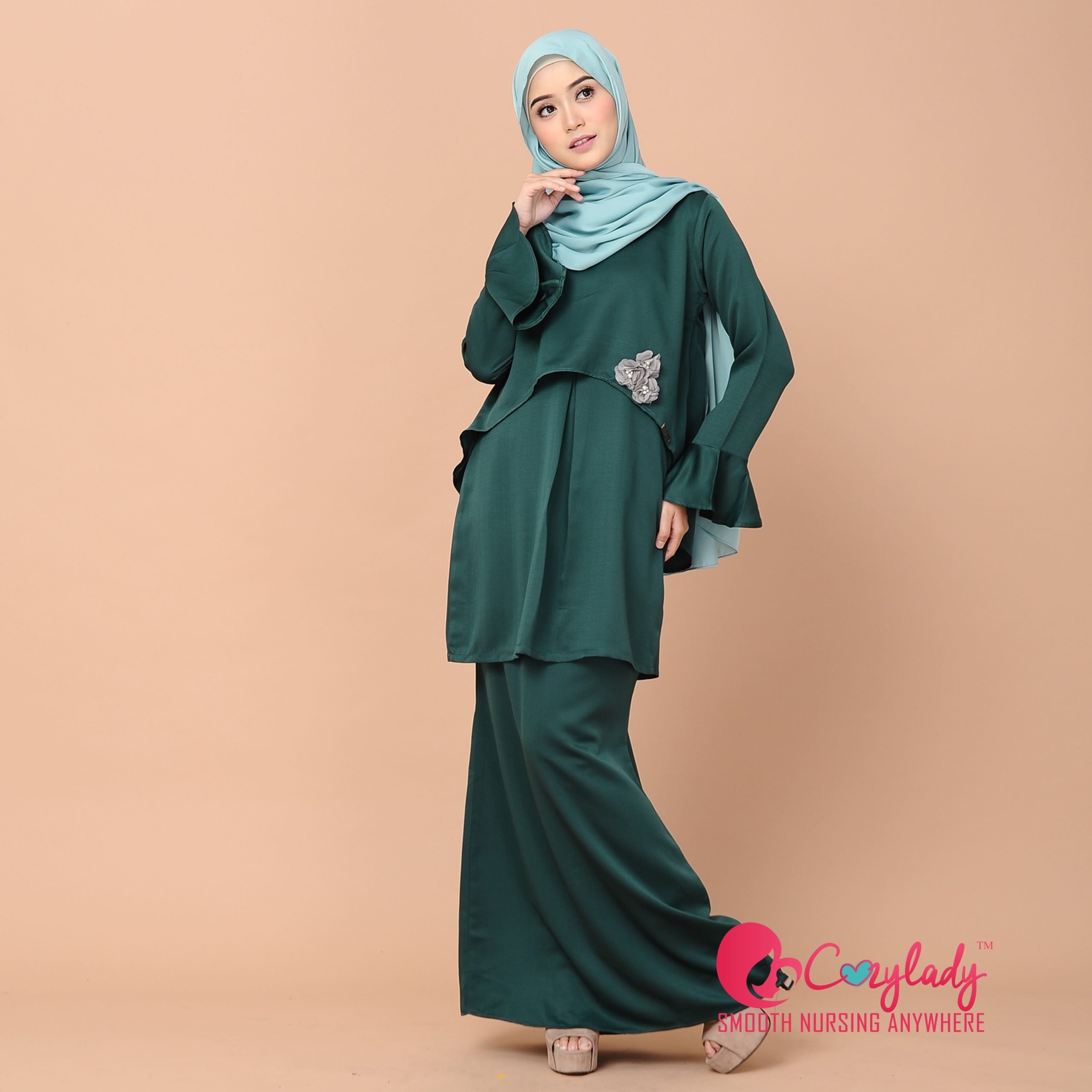 Cape Kurung Emerald Cozy Baby