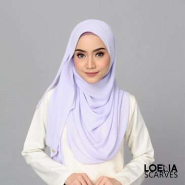 Elisha Chiffon Shawl – Lavender