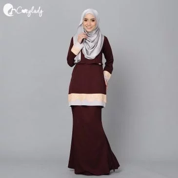 Lacey Kurung – Brown