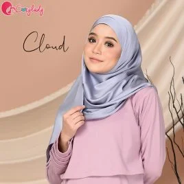 Matte Satin Shawl – Cloud