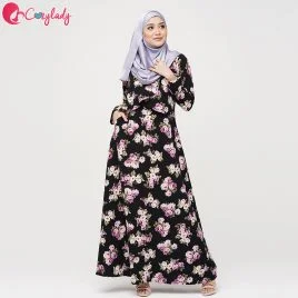 Ossitocina Jubah Printed – Floral